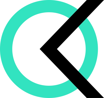 Teal Circle Black Arrow Logo Transparent Background