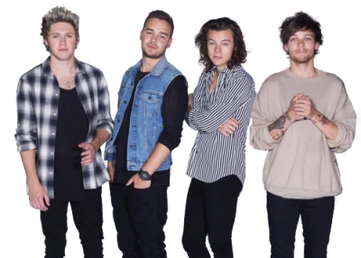 One Direction Band Members Standing PNG Image