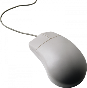 Old Retro Grey Computer Mouse Clipart