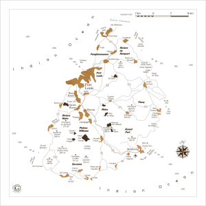 Mauritius Country Map Illustration PNG Image