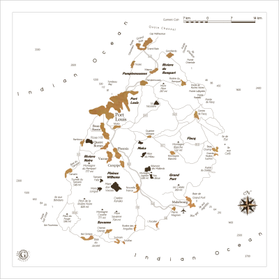 Mauritius Country Map Illustration PNG Image