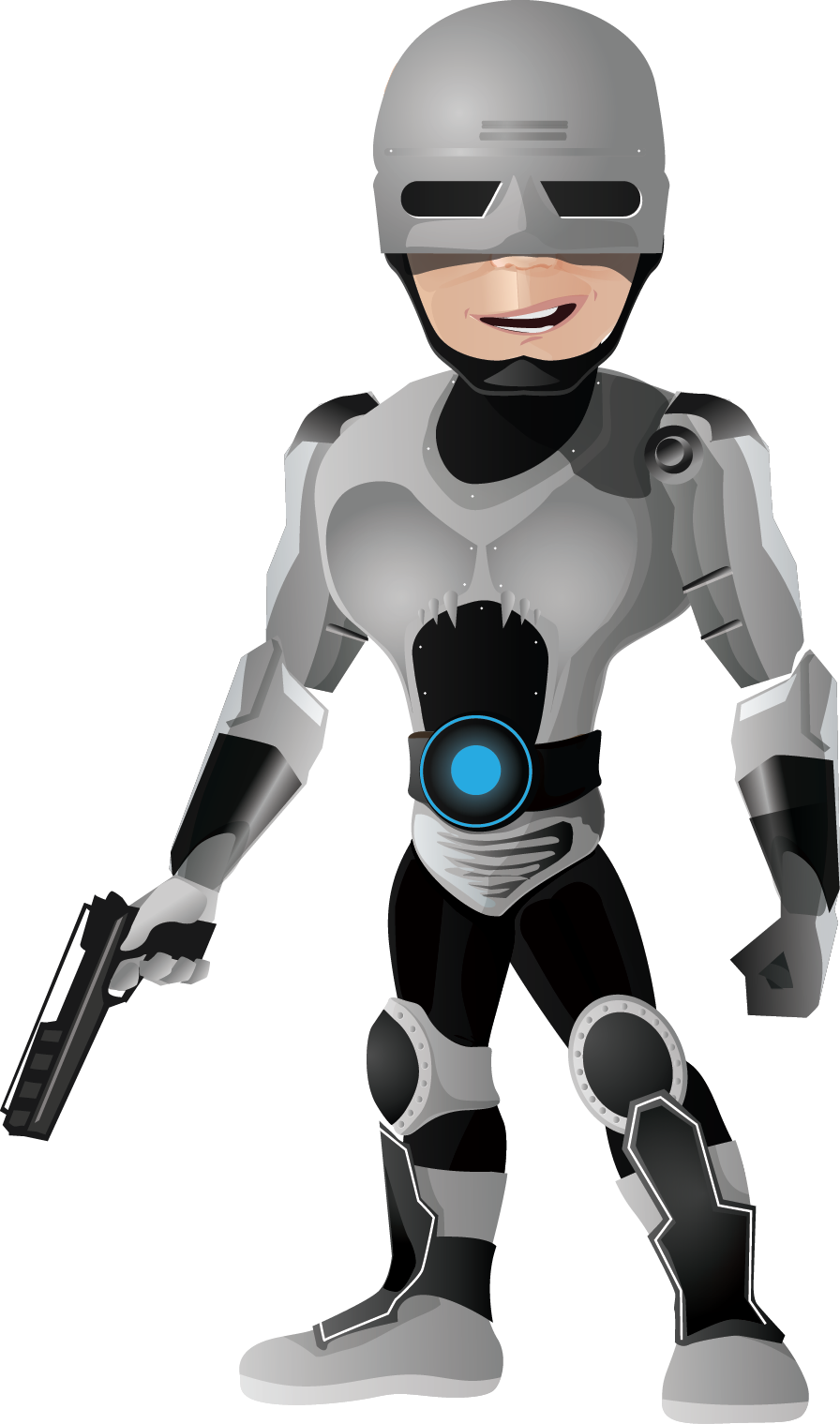 RoboCop Cartoon Cyborg Free PNG