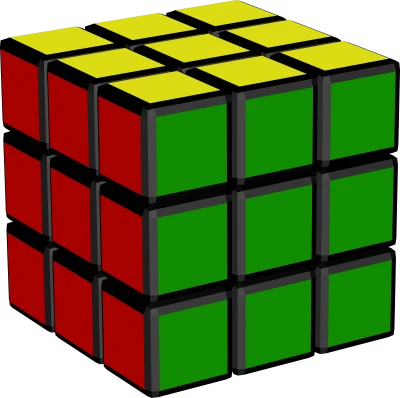 Classic Rubiks Cube Puzzle Free PNG