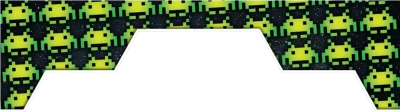 Space Invaders Retro Border PNG Image