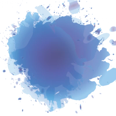 Blue Watercolor Splatter Texture Transparent Background