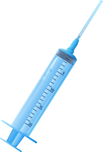 Medical Syringe Vaccine Illustration Clipart