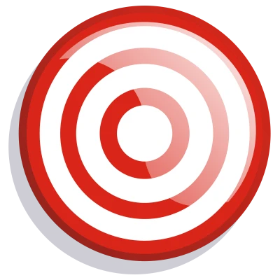 Red Target Bullseye Icon Transparent Background