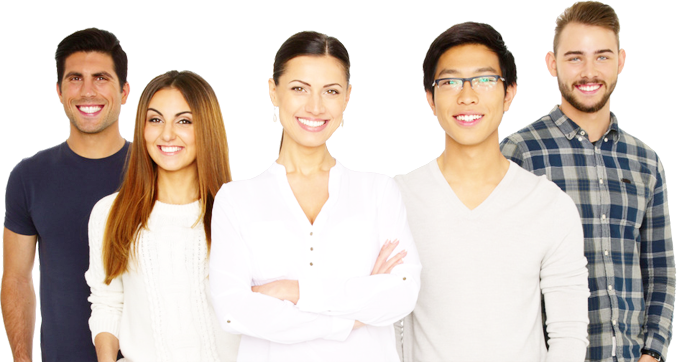 Diverse Group of Casual Business People Clipart