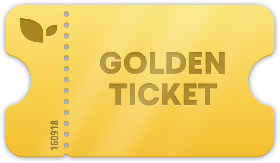Blank Golden Ticket Clipart