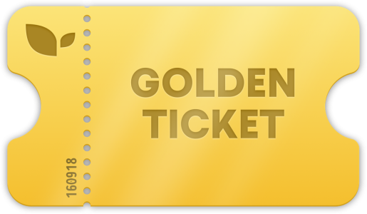 Blank Golden Ticket Clipart