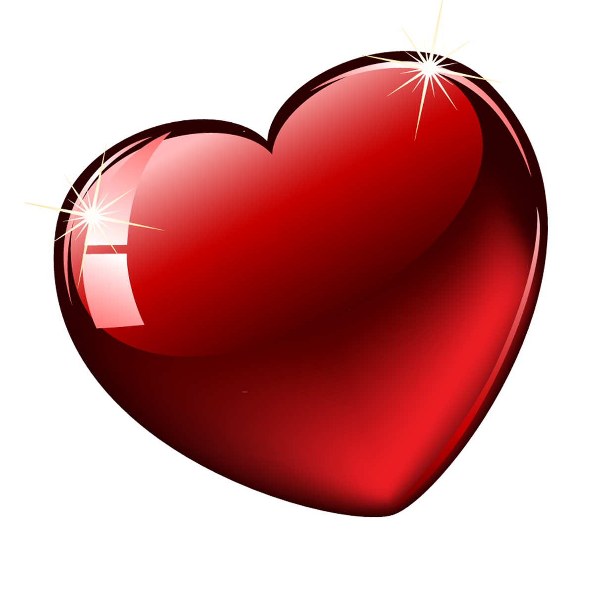 Glossy Red Heart Clipart