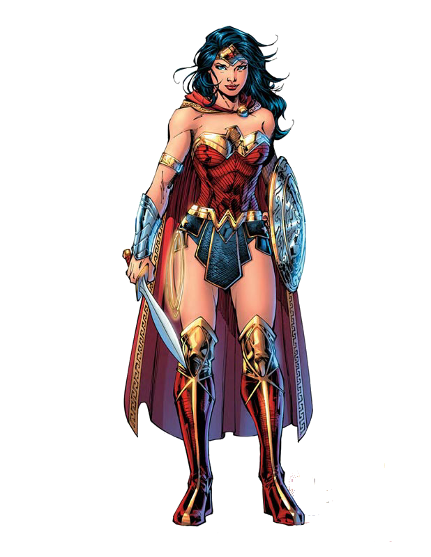 Wonder Woman Comic Illustration Clipart