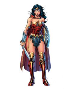 Wonder Woman Comic Illustration Clipart