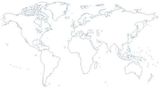 World Map Outline Vector Clipart