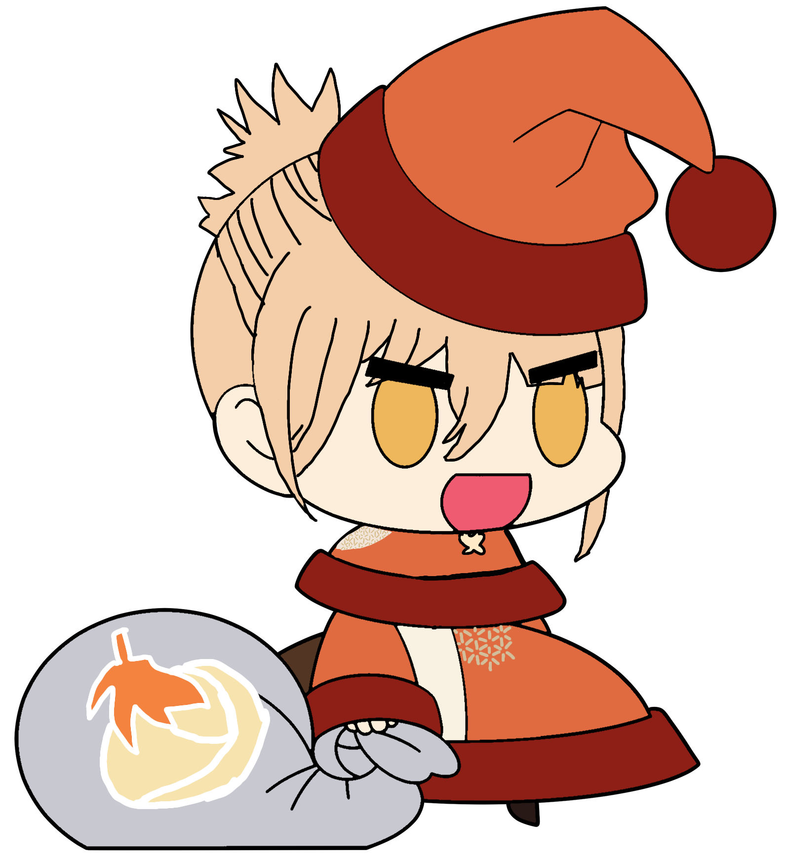Anime Padoru Christmas Character Clipart