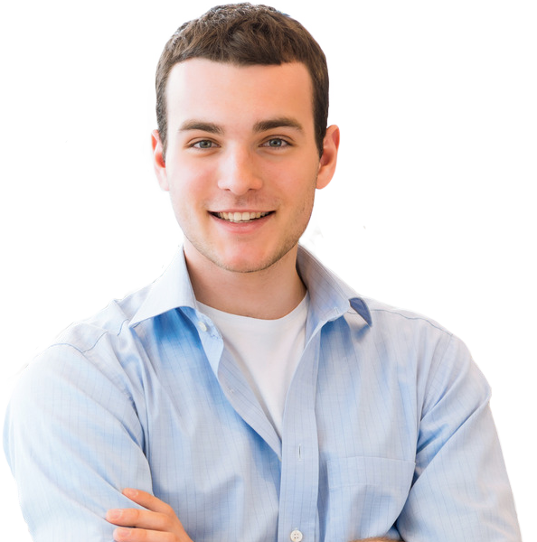Smiling Young Man Portrait Clipart