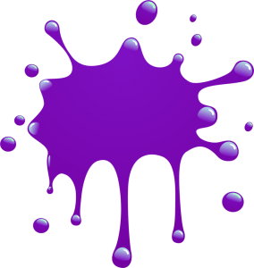 Purple Paint Splat Drop Free PNG