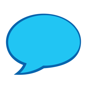 Blue Chat Speech Bubble Free PNG