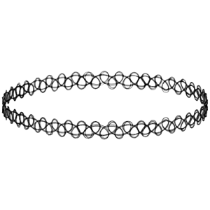Black Tattoo Choker Necklace Clipart