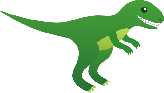 Green T-Rex Chrome Dinosaur Free PNG