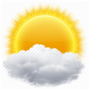 Sun And Cloud Weather Icon Free PNG