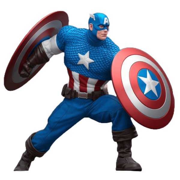 Captain America Action Figure Clipart