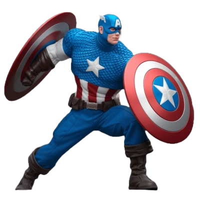 Captain America Action Figure Clipart