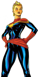 Captain-Marvel Comic Art Illustration Free PNG