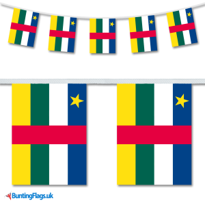 Central African Republic Bunting Flags PNG Image