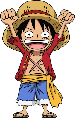 Luffy One Piece Chibi PNG