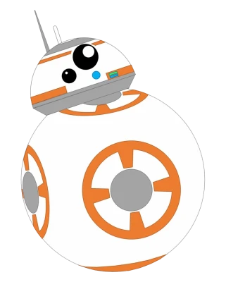 BB-8 Robot Character PNG