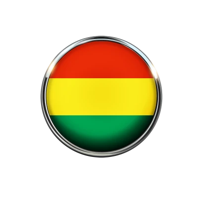 Bolivia Flag Circle Badge PNG