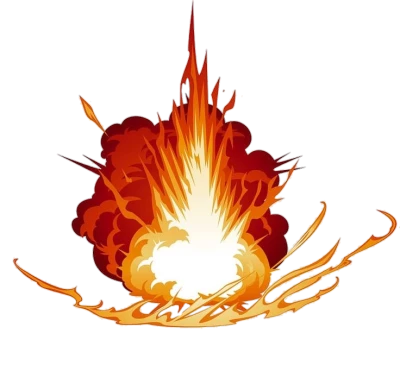 Explosion Fireball Graphic Free PNG