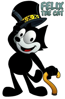 Felix the Cat Tipping Hat Transparent Background