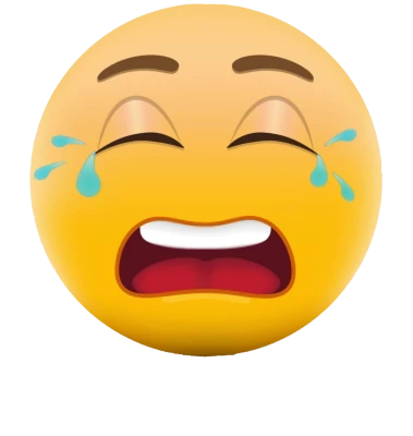 Crying Emoji Face Transparent Background