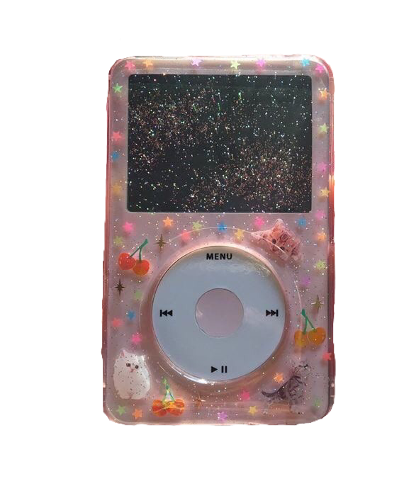 Custom Pink Glitter iPod Classic Clipart
