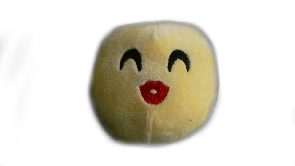 Yellow Kiss Emoji Plush Toy Clipart