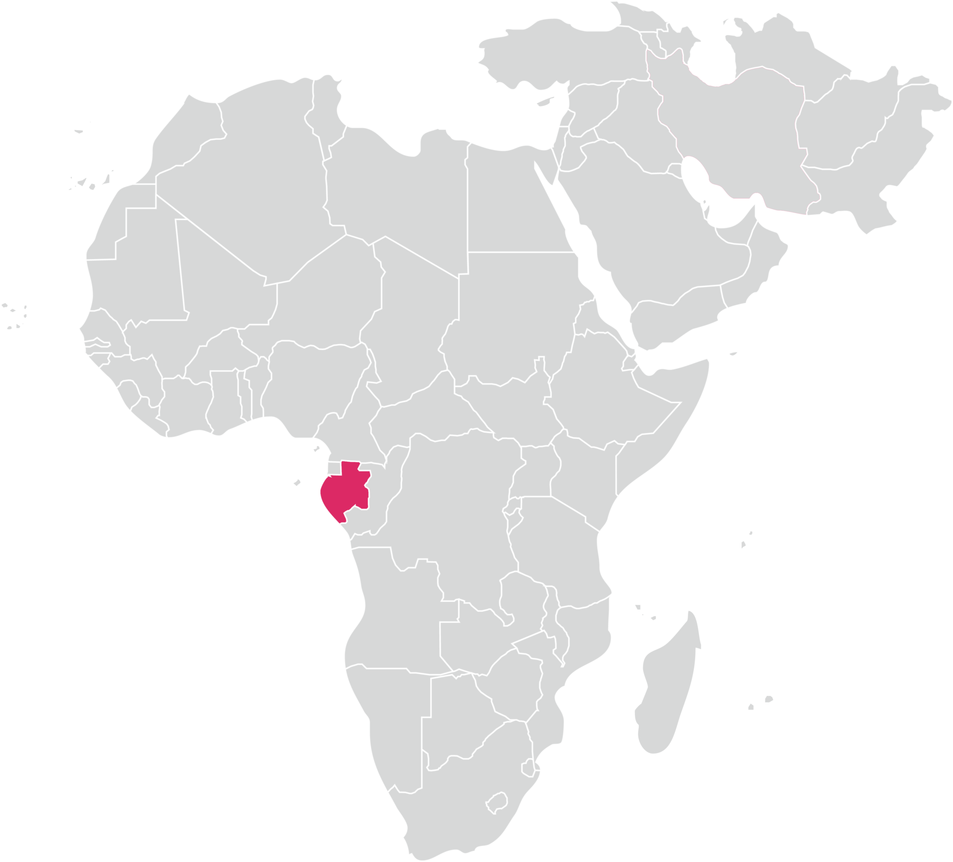Gabon Map High Quality Free PNG