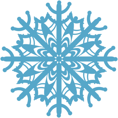 Blue Snowflake Graphic Free PNG