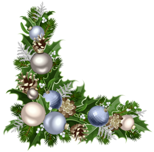Christmas Garland Corner Free Download PNG