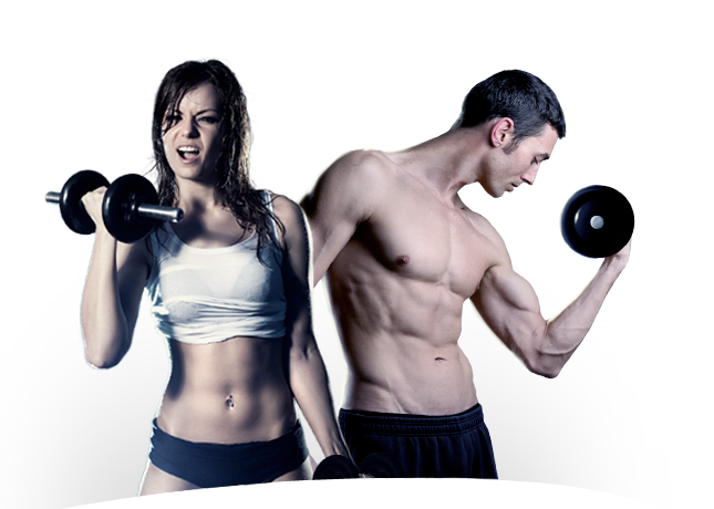 Gym Couple Dumbbells Free Download PNG