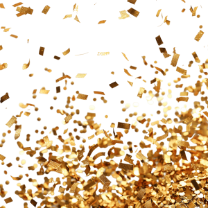Golden Confetti Free PNG Download