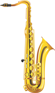 Golden Saxophone Free Download PNG