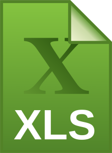 Green Excel XLS File Icon Free PNG