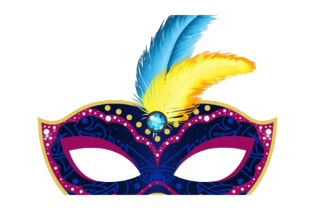 Blue Masquerade Carnival Mask Free Download PNG
