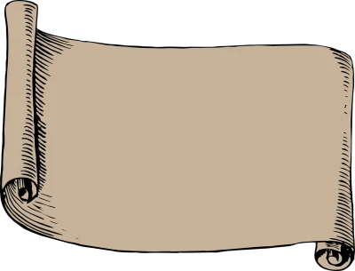 Old Blank Paper Scroll Free PNG