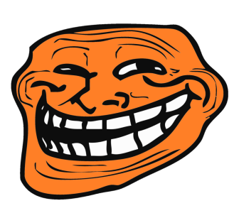 Orange Troll Face Meme Free Download PNG