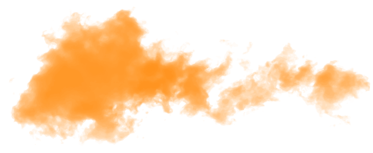 Orange Smoke Cloud Overlay Free PNG