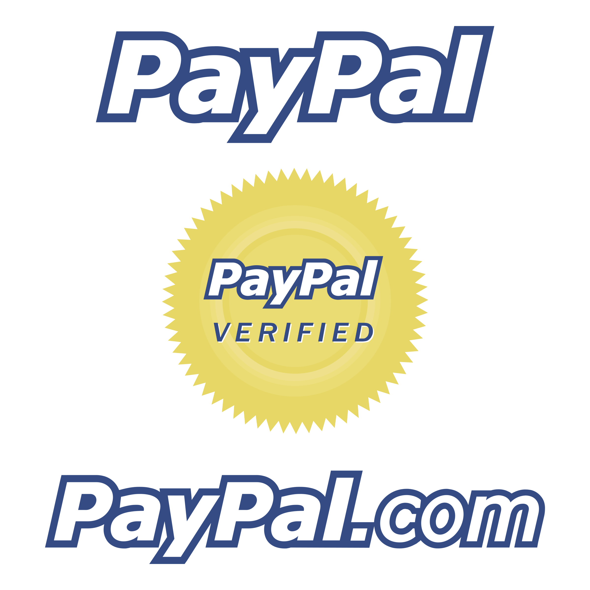 PayPal Verified Payment Logos PNG Image
