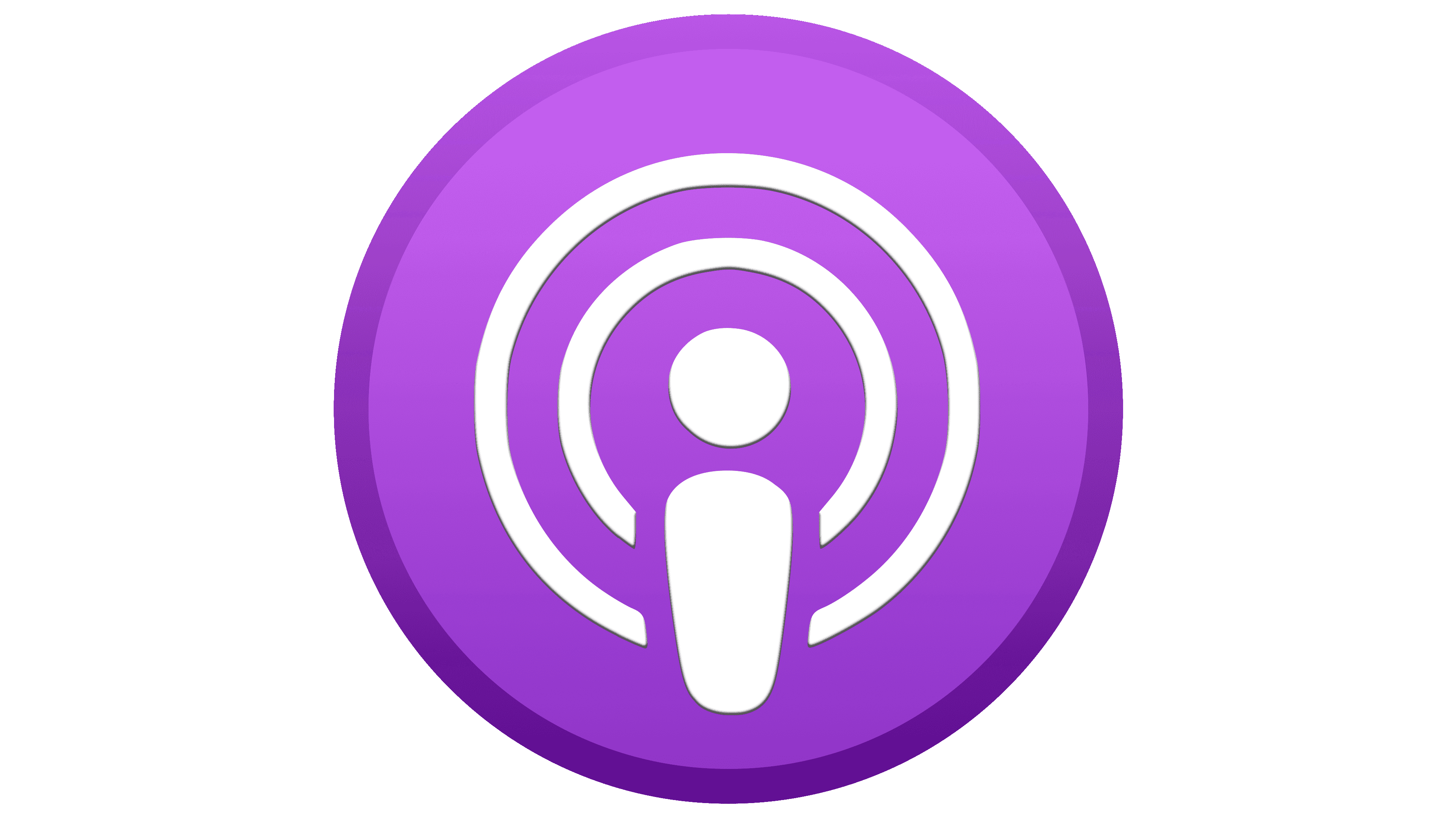 Apple Podcasts Icon Purple Clipart